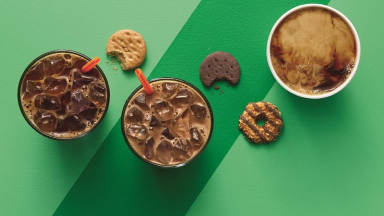 Dunkin' Donuts Now Offering A Trio Of Girl Scout Flavored Coffees