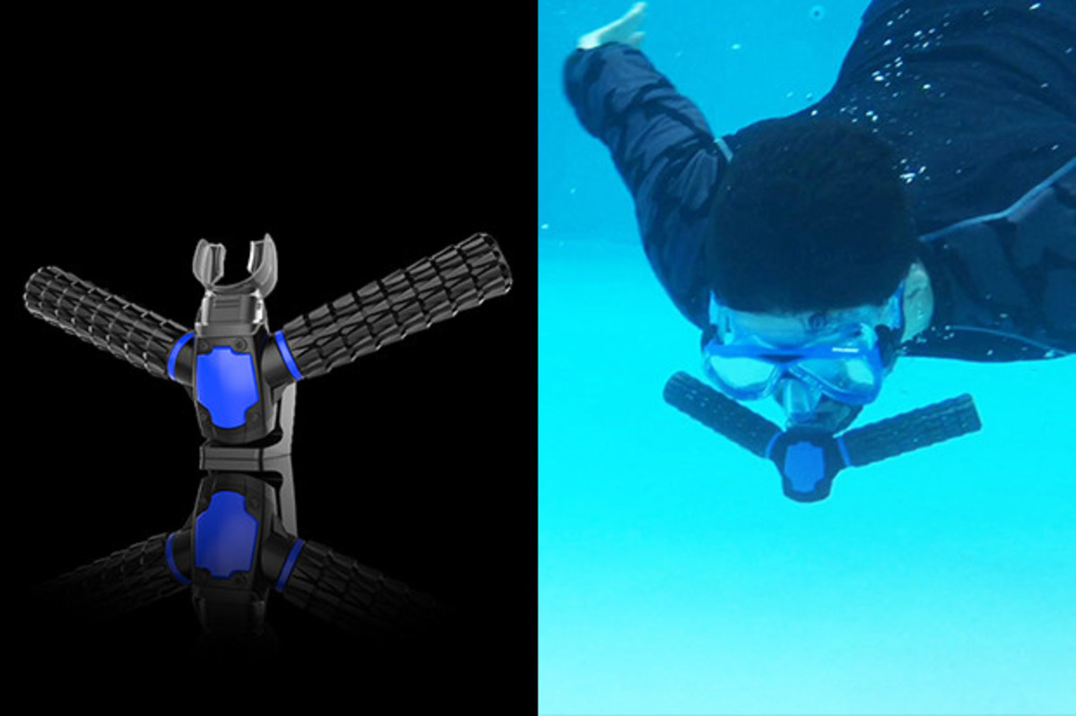 Triton Breathe underwater